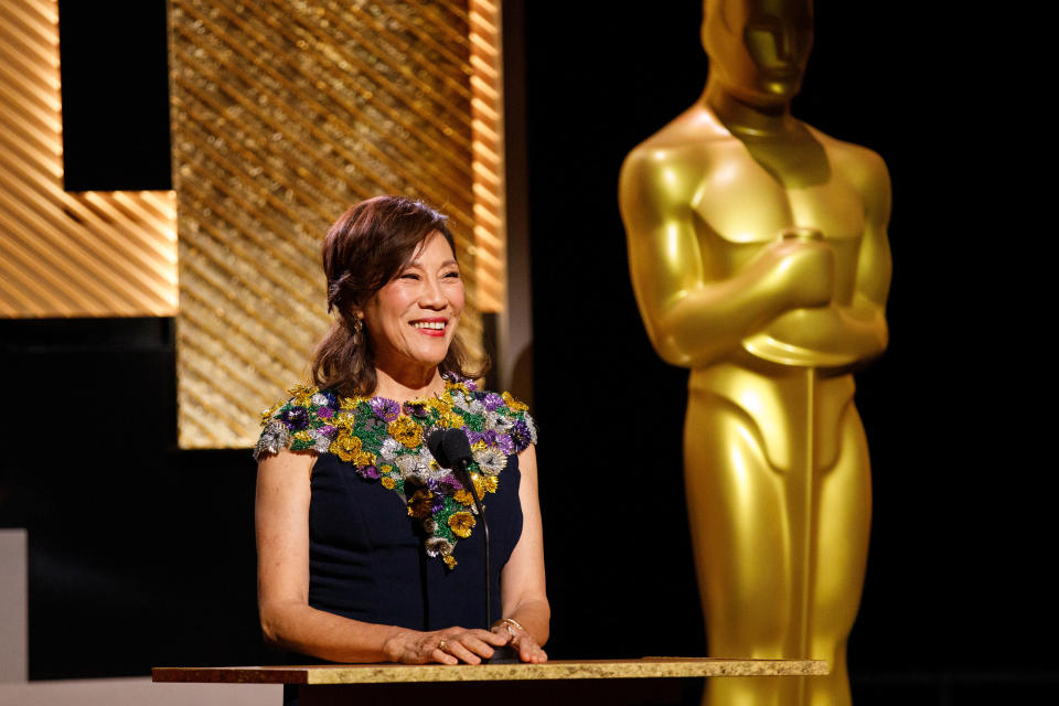 Academy President Janet Yang at the 2022 Scientific and Technical Awards at the Academy Museum of Motion Pictures - Credit: Al Seib / ©A.M.P.A.S.