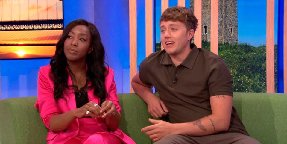 angellica bell, roman kemp, the one show