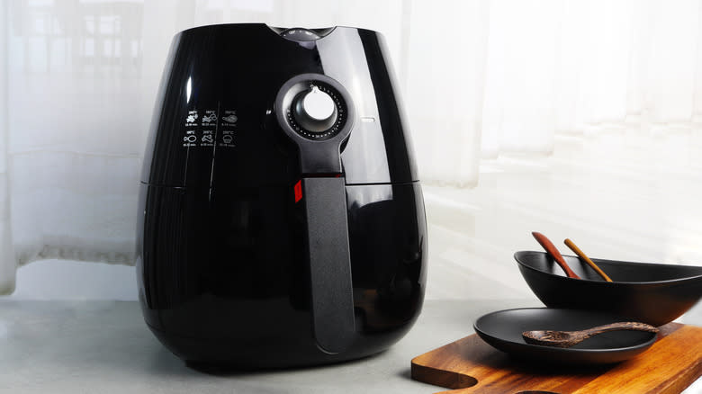 Air fryer on kitchen counter