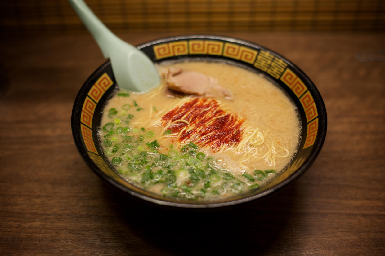 A Hakata Ramen at Tokyo, Japan.