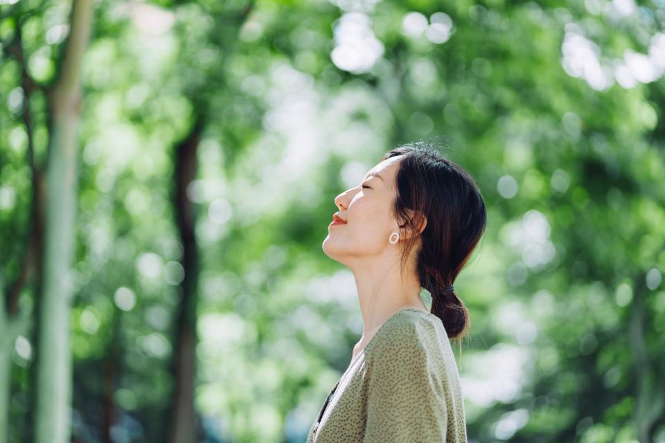 woman in nature