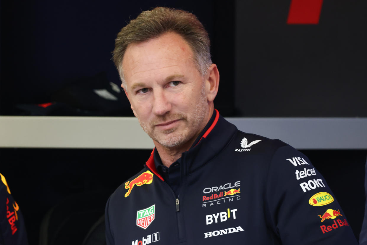 Christian Horner ahead of the Formula 1 Bahrain Grand Prix at Sakhir Circuit in Sakhir, Bahrain on March 2, 2024. (Photo by Jakub Porzycki/NurPhoto via Getty Images)