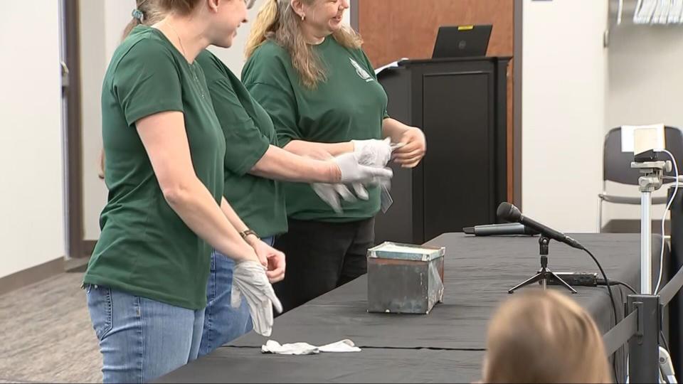 The Greene County Records Center and Archives opens a time capsule from 1915.