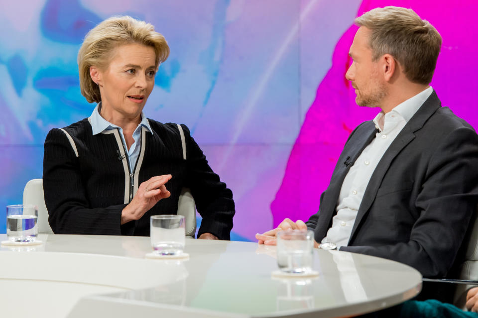 FDP-Chef Christian Lindner warf der Verteidigungsministerin vor, Probleme schön zu reden. (Bild: ZDF/Svea Pietschmann)