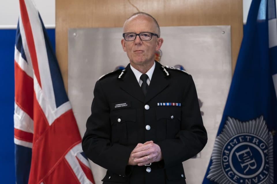 The new commissioner of the Metropolitan Police Sir Mark Rowley (Kirsty O’Connor/PA) (PA Wire)