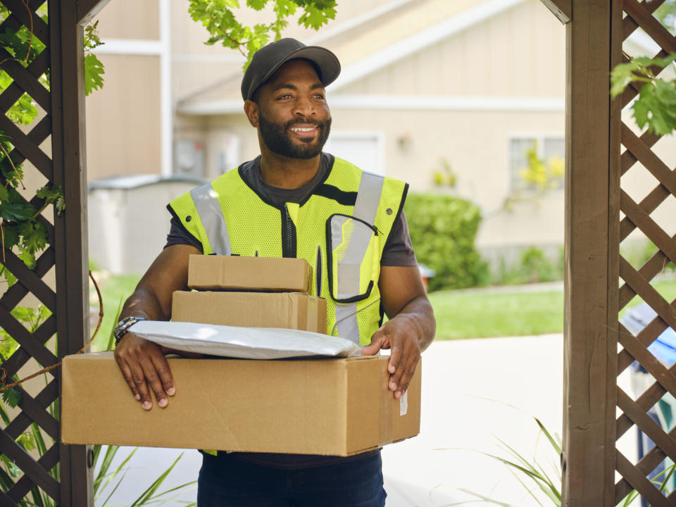 A man delivering packages