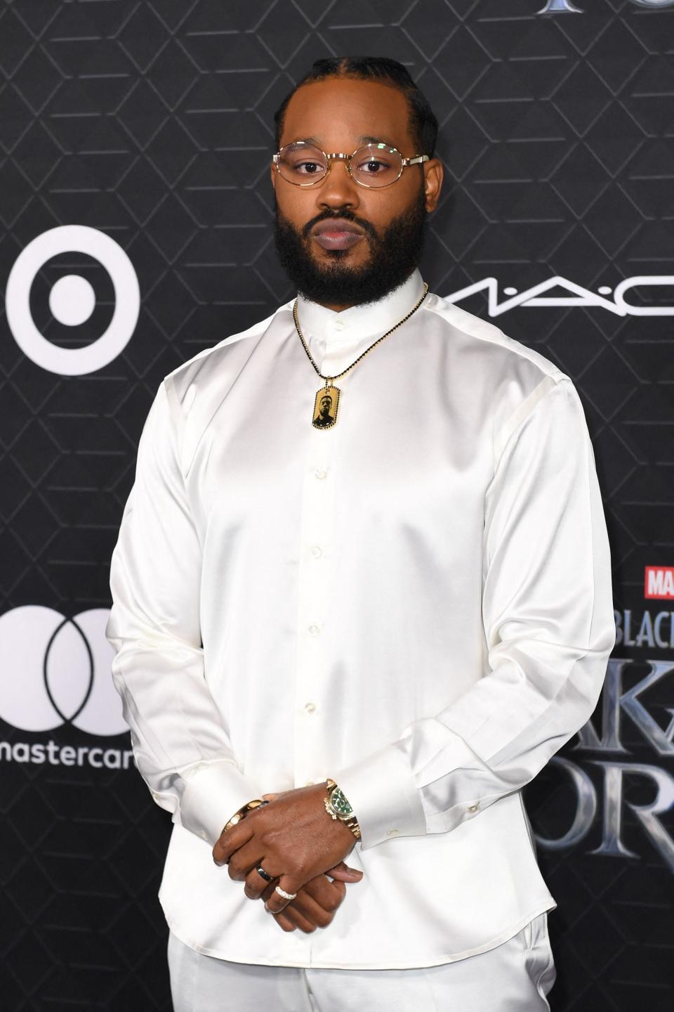 Director Ryan Coogler arrives for the world premiere of Marvel Studios' "Black Panther: Wakanda Forever" at the Dolby Theatre in Hollywood, California, on October 26, 2022. (Photo by VALERIE MACON / AFP) (Photo by VALERIE MACON/AFP via Getty Images) ORIG FILE ID: AFP_32M88YM.jpg