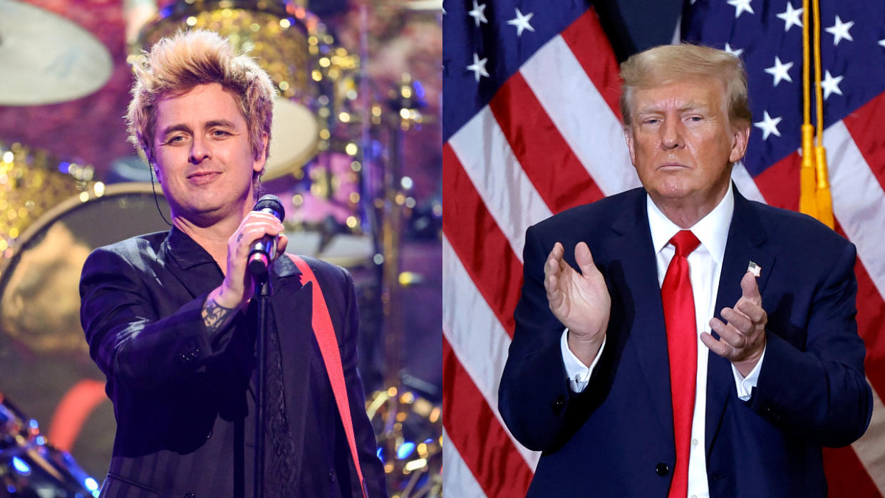  Billie Joe Armstrong and Donald Trump. 