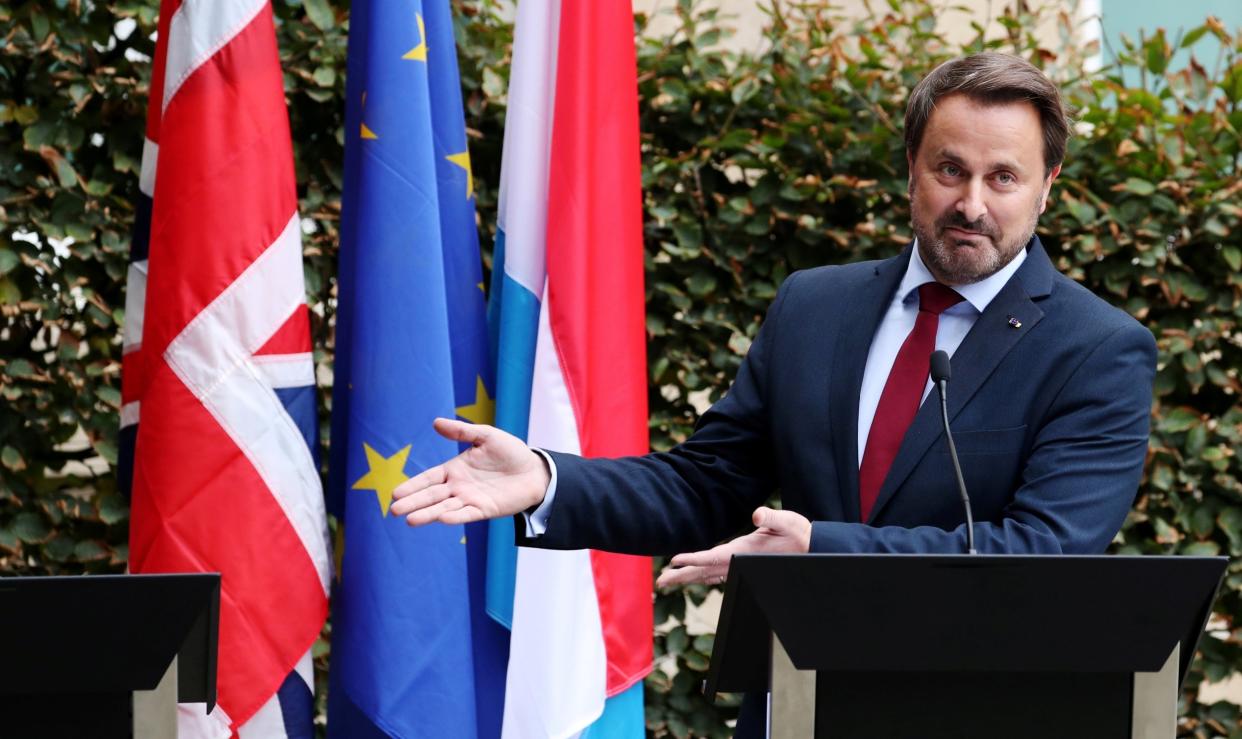 Luxembourg's Prime Minister Xavier Bettel went ahead without Boris Johnson: REUTERS