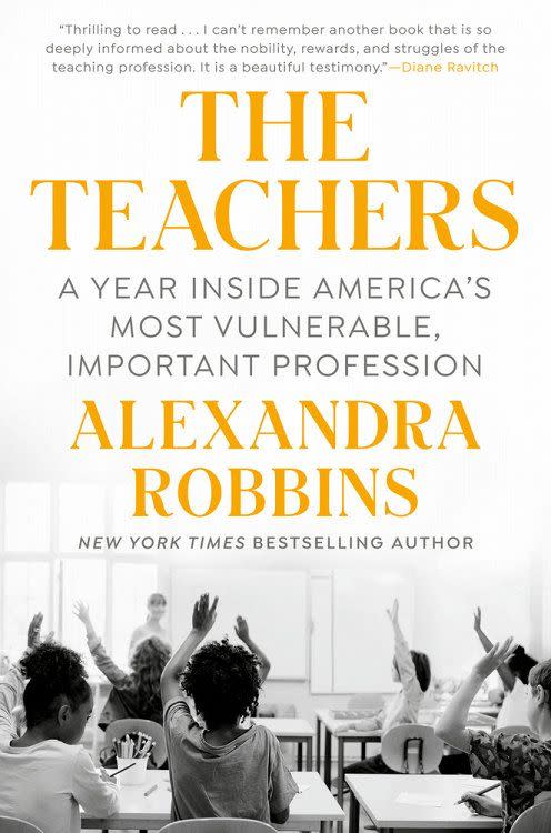 <p><a href="https://go.redirectingat.com?id=74968X1596630&url=https%3A%2F%2Fbookshop.org%2Fp%2Fbooks%2Fthe-teachers-a-year-inside-america-s-most-vulnerable-important-profession-alexandra-robbins%2F18631899&sref=https%3A%2F%2Fwww.oprahdaily.com%2Fentertainment%2Fbooks%2Fg45765898%2Fbest-conversation-starting-books-2023%2F" rel="nofollow noopener" target="_blank" data-ylk="slk:Shop Now;elm:context_link;itc:0;sec:content-canvas" class="link ">Shop Now</a></p><p><i>The Teachers,</i> by Alexandra Robbins</p><p>bookshop.org</p><p>$26.97</p>