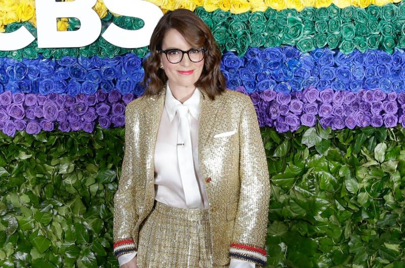 Tina Fey arrives on the red carpet at The 73rd Annual Tony Awards at Radio City Music Hall in 2019 in New York City. File Photo by John Angelillo/UPI
