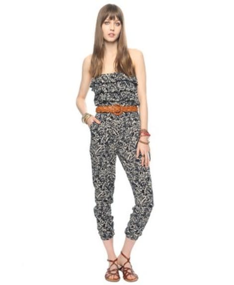 Abstract Print Jumpsuit