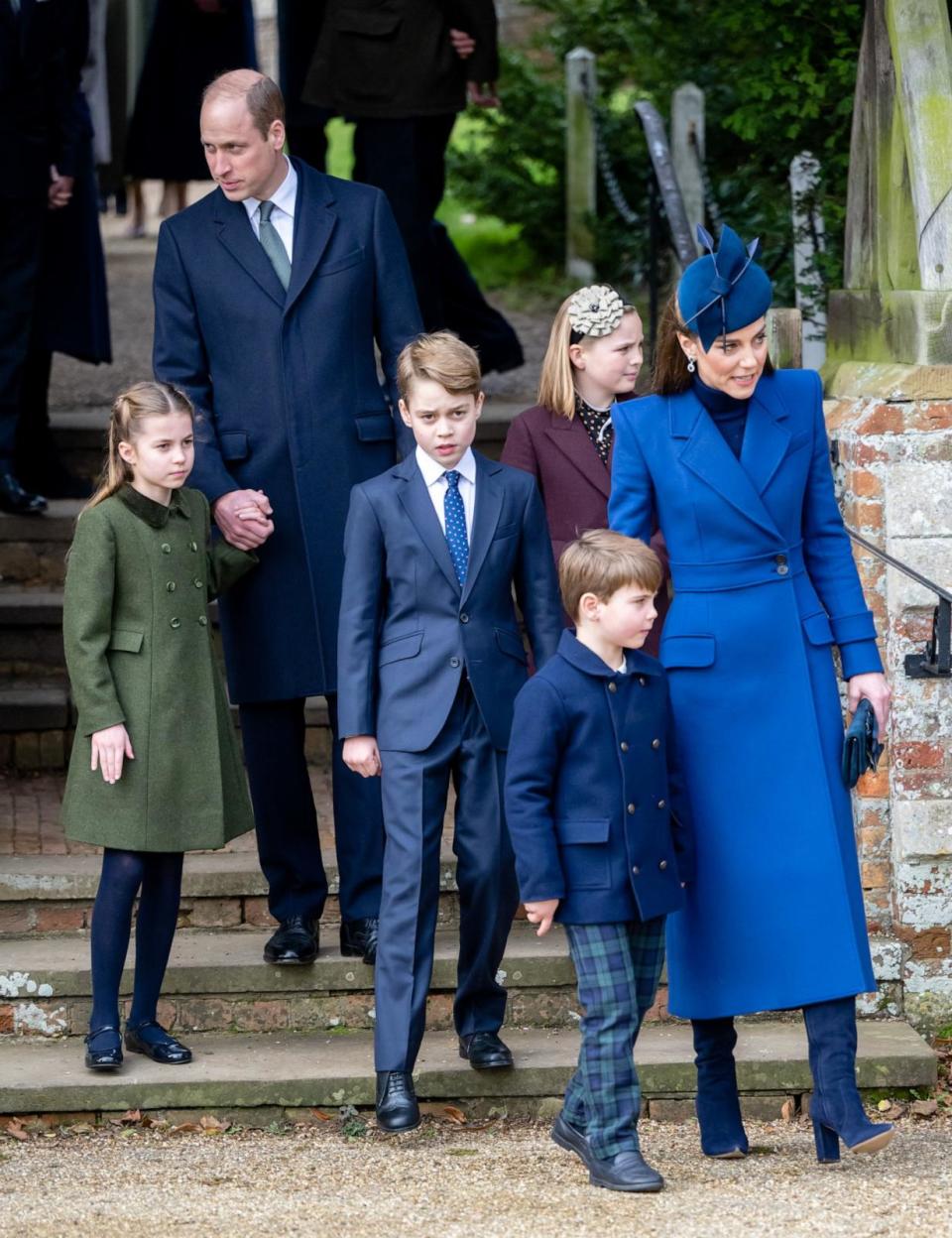 PHOTO: The British Royal family attend the Christmas morning service. (Samir Hussein/WireImage/Getty Images)