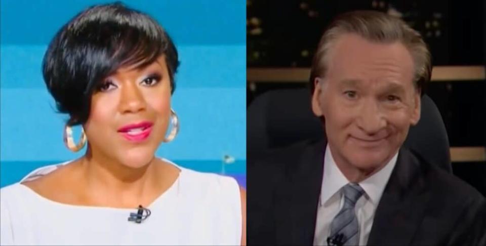 MSNBC’s Tiffany Cross (left) and HBO’s Bill Maher (right)