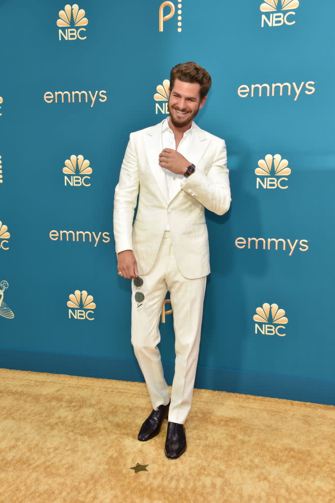 Andrew Garfield attends the 74th Primetime Emmys on Sept. 12 at the Microsoft Theater in Los Angeles. (Photo: CHRIS DELMAS/AFP via Getty Images)