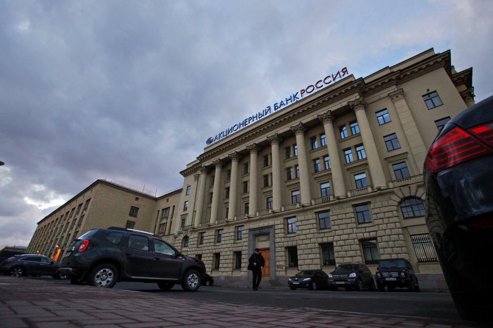 The head office of Bank Rossiya in St. Petersburg, in 2014.