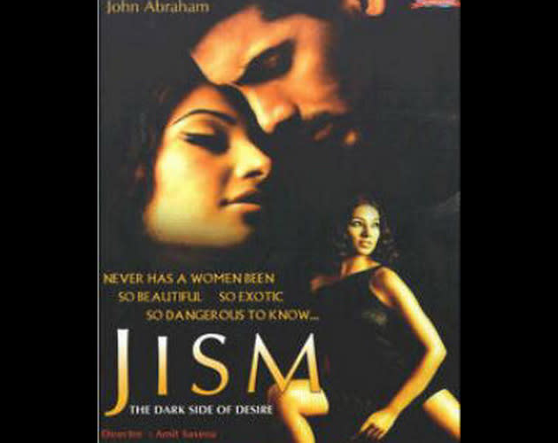 Bipasha Basu and John Abraham in Jism (2003) – While they might have split up, Bipasha Basu and John Abraham did prove with this film what kept them going for this long. The entire scene here is lifted from Adrian Lynne’s ‘9 ½ Weeks’, starring Mickey Rourke and Kim Basinger (the Bhatts like renting their Hollywood DVDs and adapting them to the screen). Yet, this was a rare instance in which a Bollywood actress was willing to do what Kim Basinger did way back in 1986.