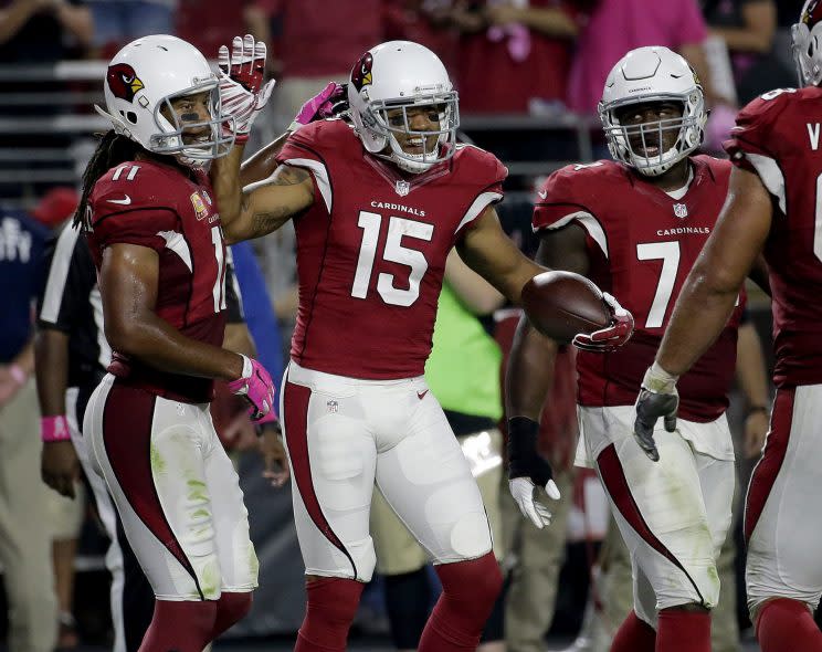 Michael Floyd (15) was claimed off waivers by the Patriots. (AP)