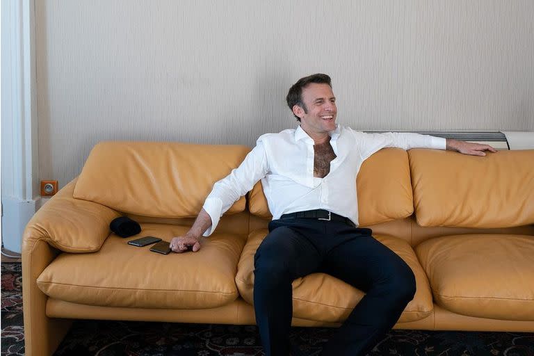 Emmanuel Macron, fotografiado en la intimidad de la campa&#xf1;a por su fot&#xf3;grafa oficial, Soazig de la Moissonniere, que public&#xf3; las im&#xe1;genes en su cuenta de Instagram
