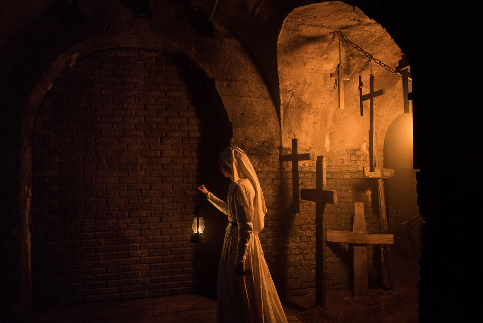 Taissa Farmiga as Sister Irene in New Line Cinema’s horror film <i>The Nun</i> a Warner Bros. Pictures release. (© 2018 WARNER BROS. ENTERTAINMENT INC.)