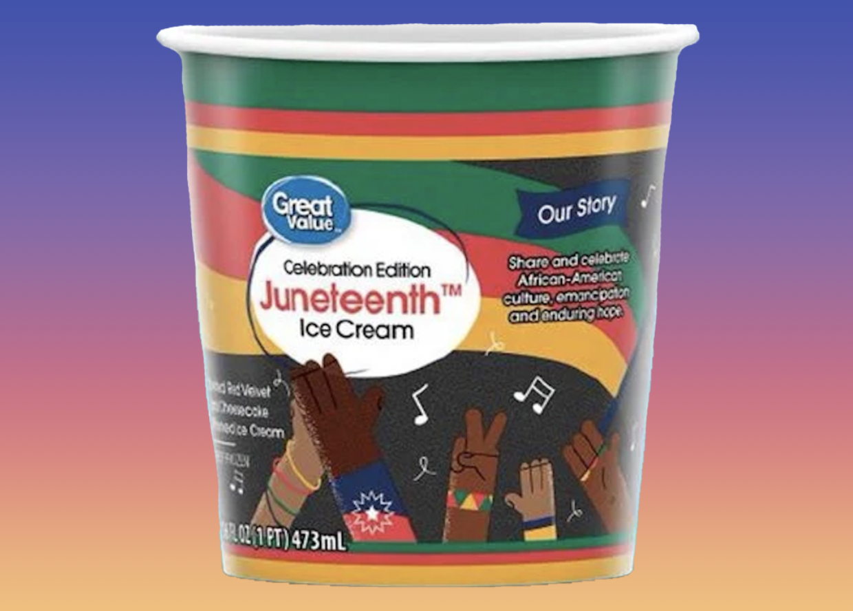 Great Value brand Juneteenth ice cream