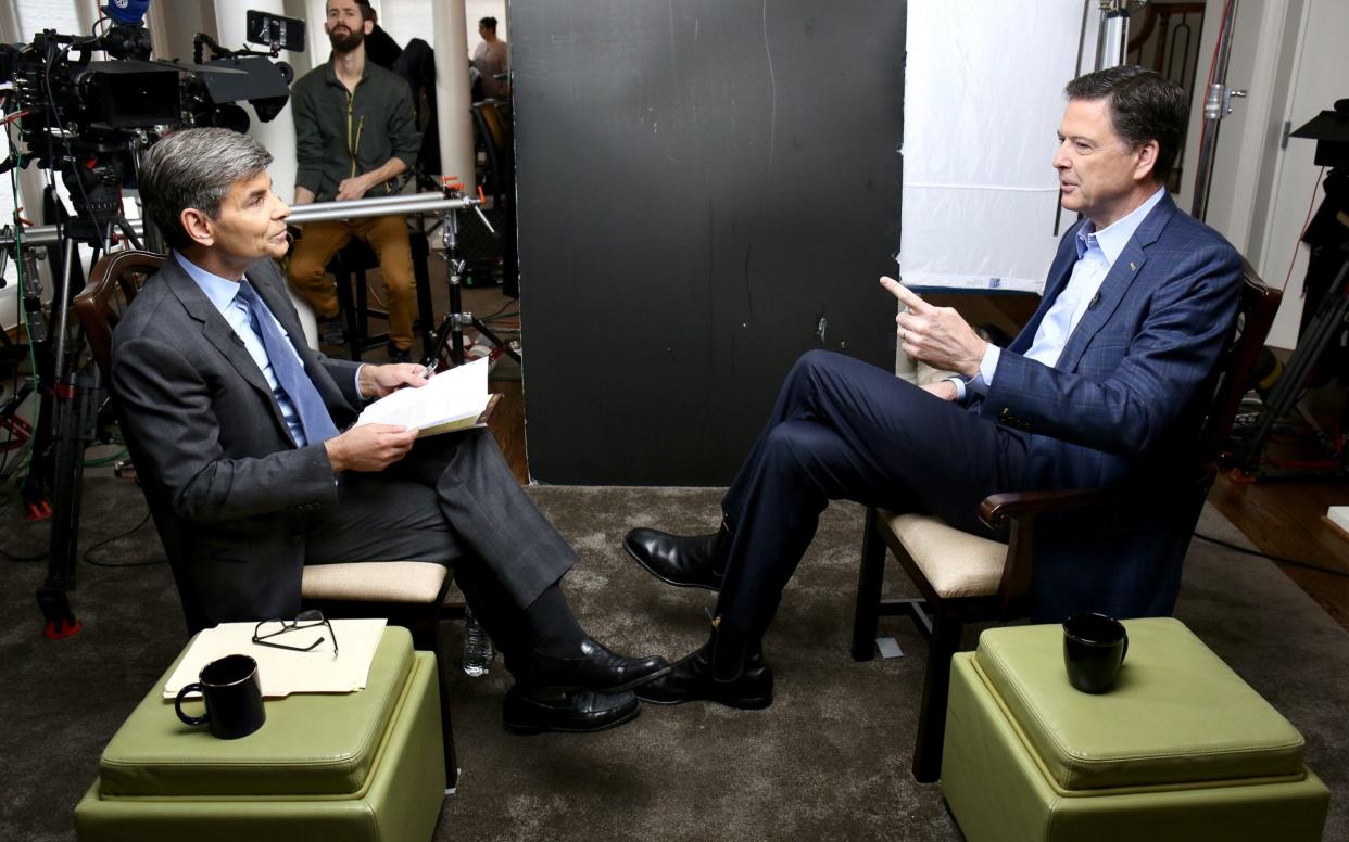 James Comey gave a five-hour interview to George Stephanopoulos of ABC News - Disney ABC Television Group