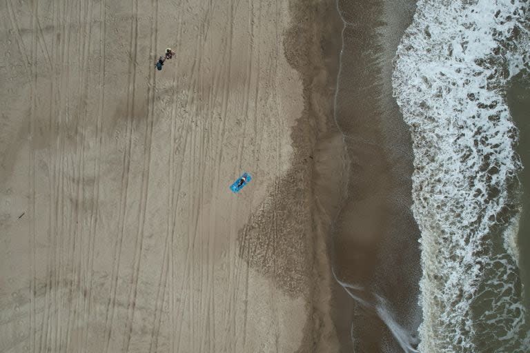 La playa de Kota Beach, en Pinamar Norte