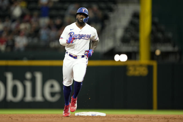 Rangers' Josh Smith got stitches, some swelling after pitch to face