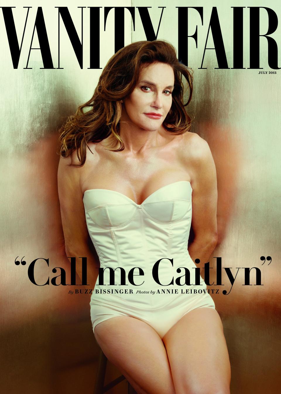 Caitlyn Jenner on the cover of Vanity Fair in 2015.