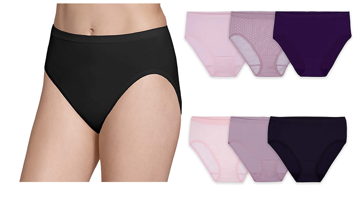 Woman wearing high-cut underwear (Photos: Amazon)