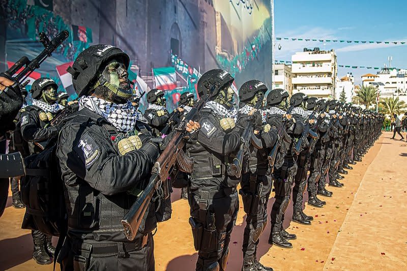 One of four men sanctioned Friday by the U.S. Treasury Department is a member of the Izz al-Din al-Qassam Brigades (pictured), the military wing of Hamas in Gaza. File Photo courtesy of Hamas Movement Press Office