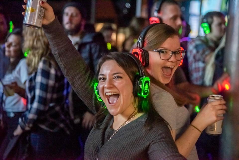 Dance to the music in your ears during a silent disco on Saturday at Coleman’s Pointe.