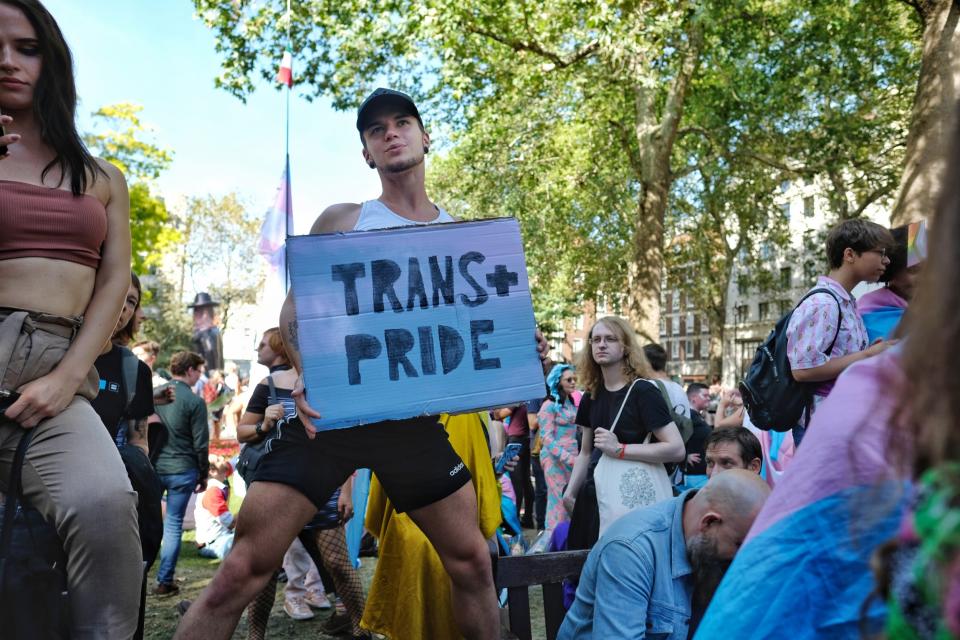 London's first trans pride in September 2019: Angela Christofilou/The Independent