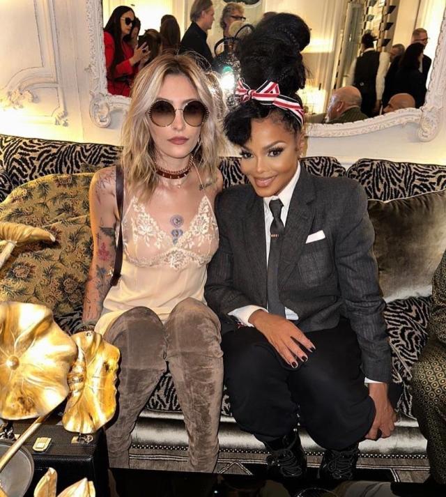 Paris Jackson Tits - Paris Jackson and Aunt Janet Jackson Appear Together in Rare Photo