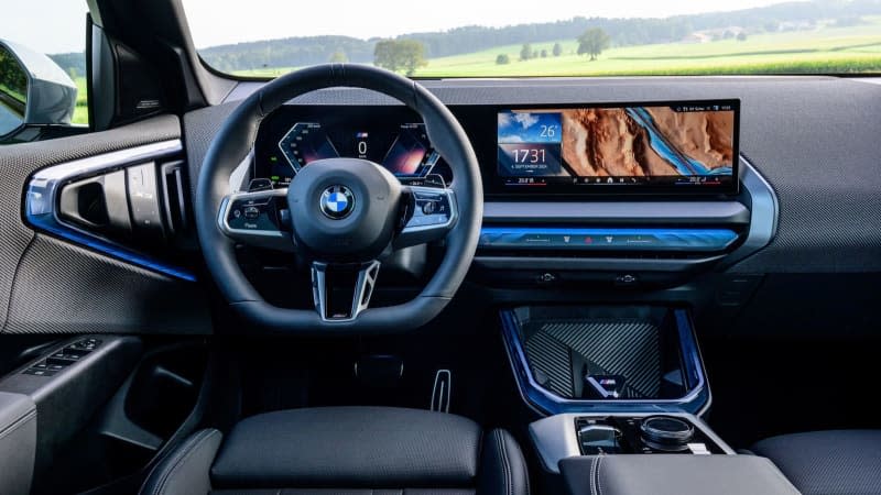 The interior is digital, but in some places you might find things a little – shall we say – gaudy. Uwe Fischer/BMW/dpa