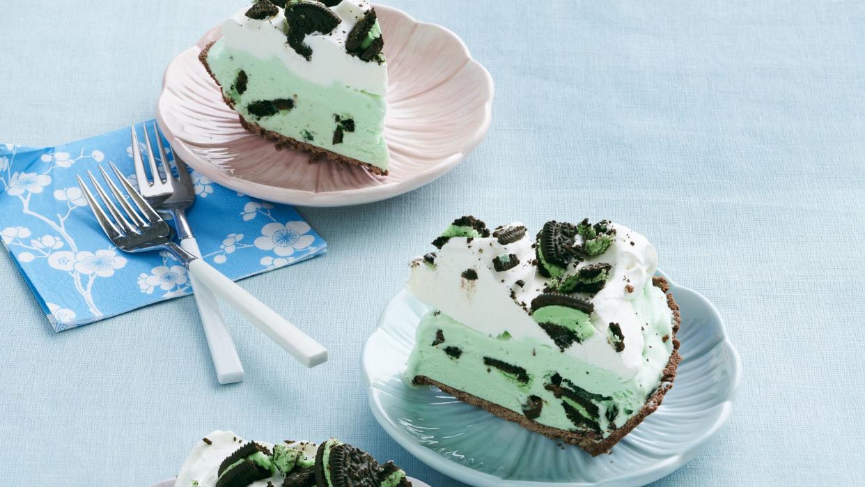 pioneer woman mint chocolate cookie ice cream pie