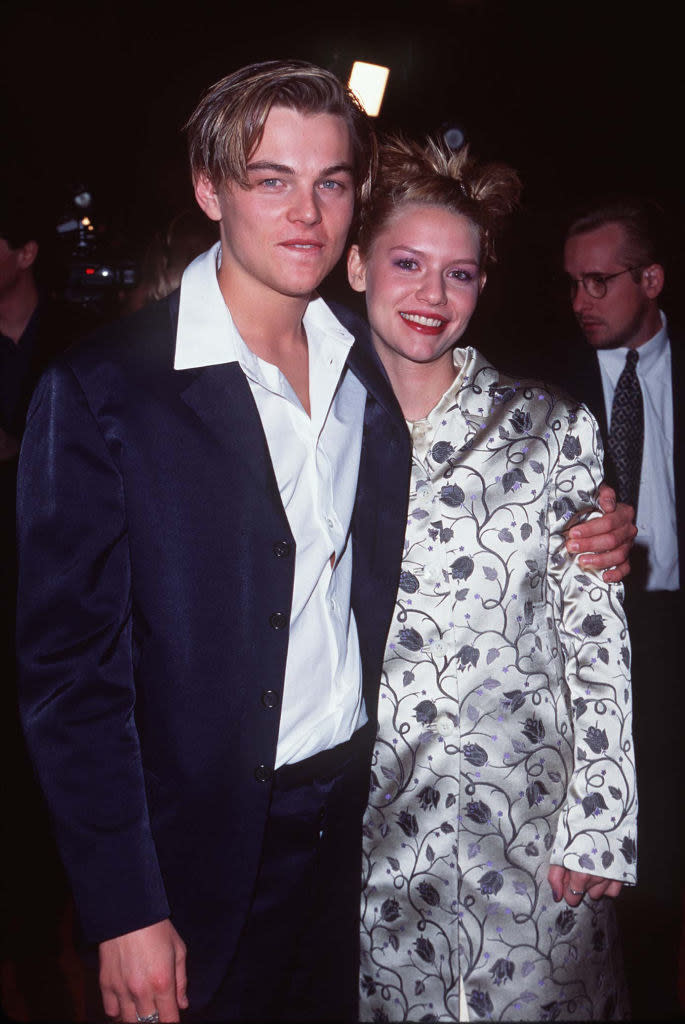 leo is with claire danes in 1996