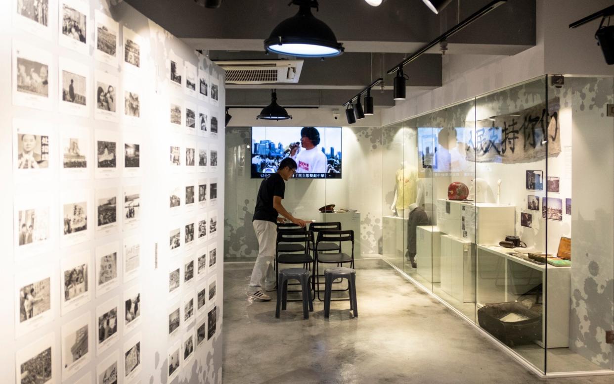 Various exhibitions seen at museum. The June 4 museum operated by the Hong Kong Alliance in Support of Patriotic Democratic Movements of China, is to mark the 30th anniversary of Beijing’s 1989 Tiananmen Square crackdown. - SIPA USA
