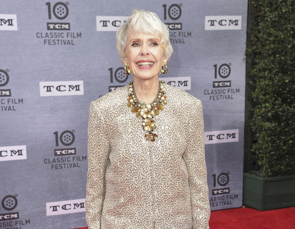 FILE - Barbara Rush appears at the 2019 TCM Classic Film Festival - Opening Night Gala of "When Harry Met Sally" in Los Angeles on April 11, 2019. Rush, who co-starred in films with Frank Sinatra, Paul Newman and other leading men of the 1950s and 1960s and had a thriving TV career later in life, died Sunday, March 31, 2024 at age 97. (Photo by Richard Shotwell/Invision/AP, File)