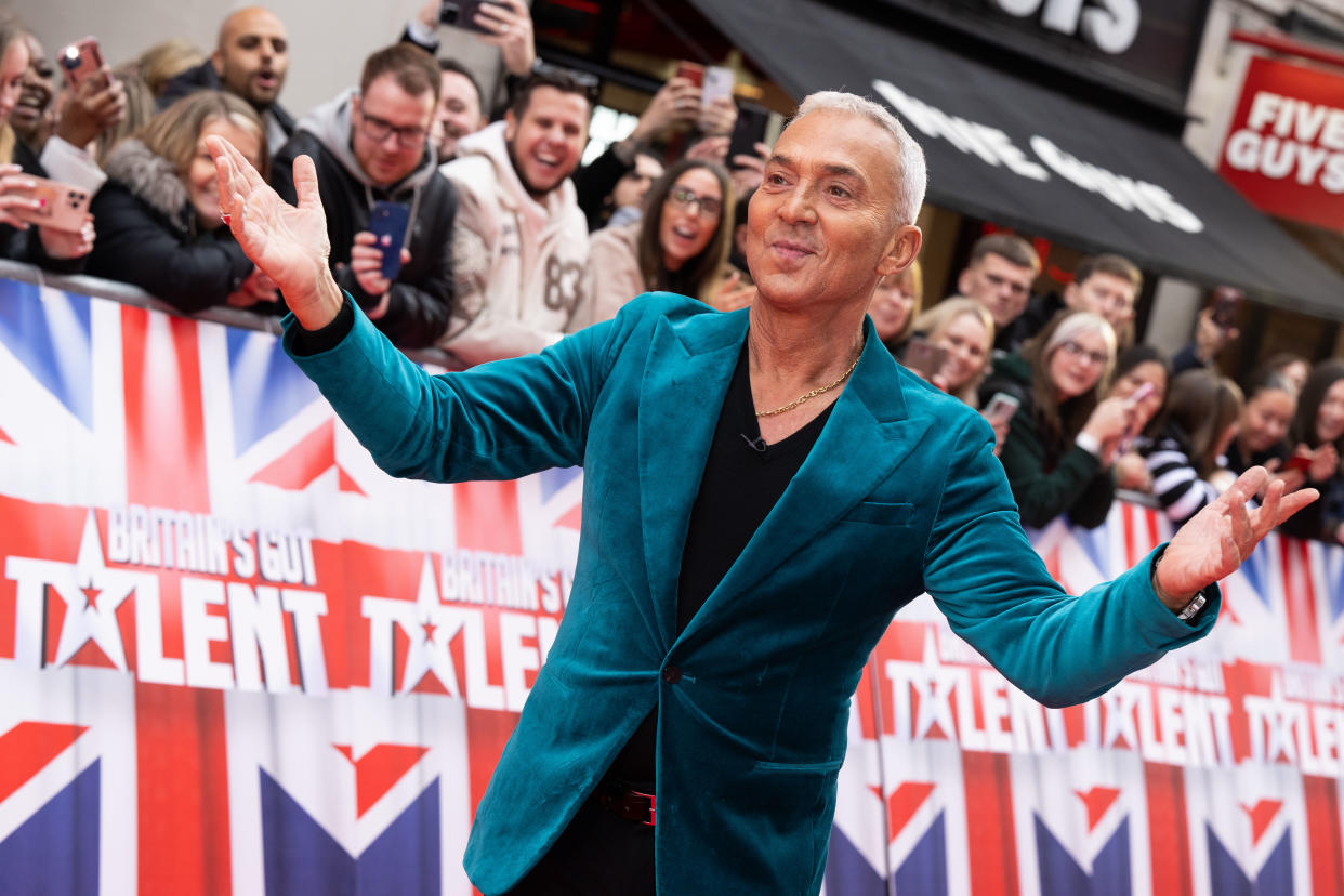 Bruno Tonioli attends the Britain's Got Talent 2024 red carpet. 