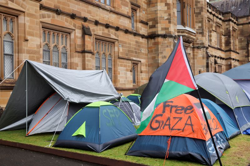 Protest in support of Palestinians in Sydney