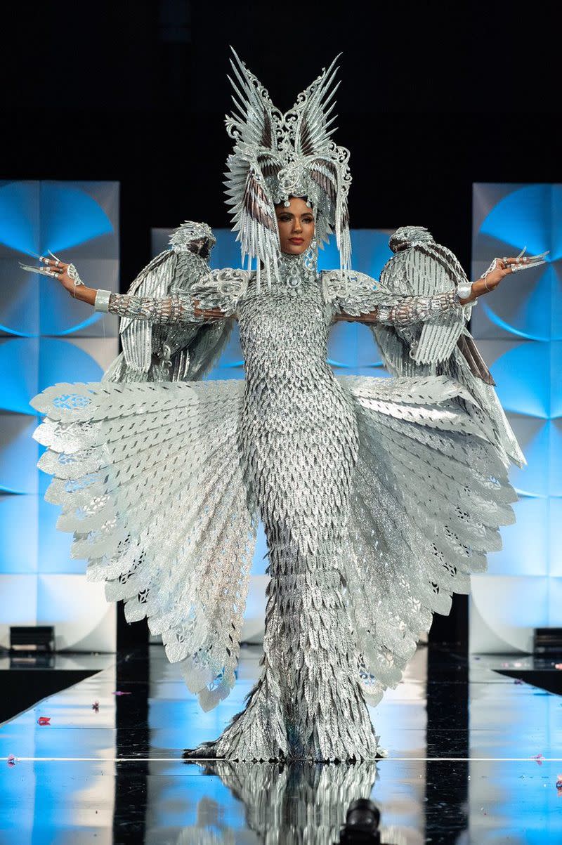 Miss Universe Philippines Gazini Ganados is the winner of the National Costume award. — Picture via Twitter