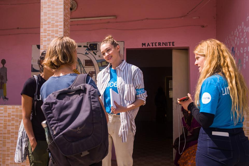 <h1 class="title">Gigi Hadid visits Senegal with Unicef</h1><cite class="credit">Photo: Vincent Tremeau, Courtesy of UNICEF</cite>