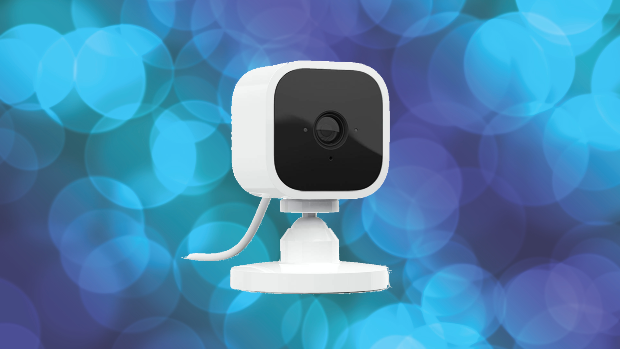 You can use this Blink cam to talk to your house guests...or keep an eye on the front door so they never breach your perimeter in the first place. (Photo: Amazon)