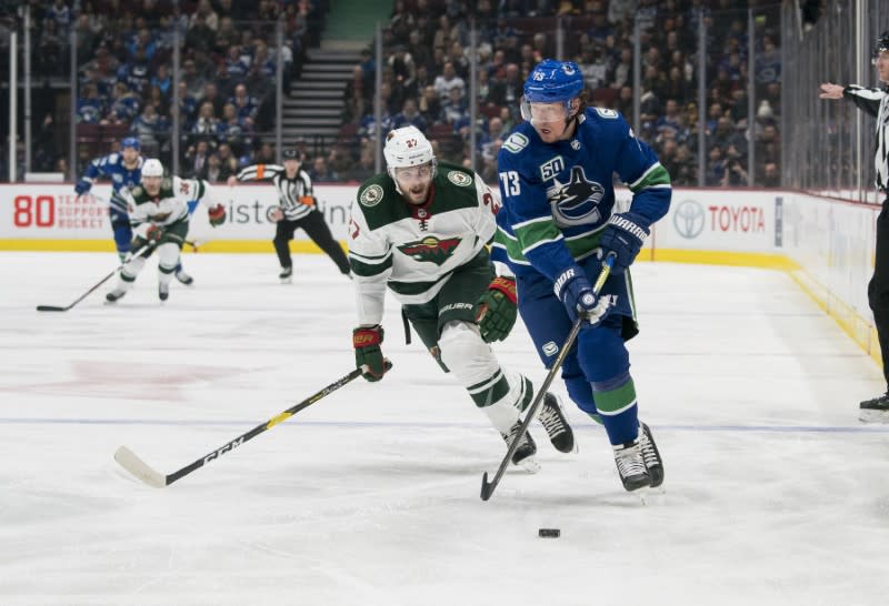 NHL: Minnesota Wild at Vancouver Canucks