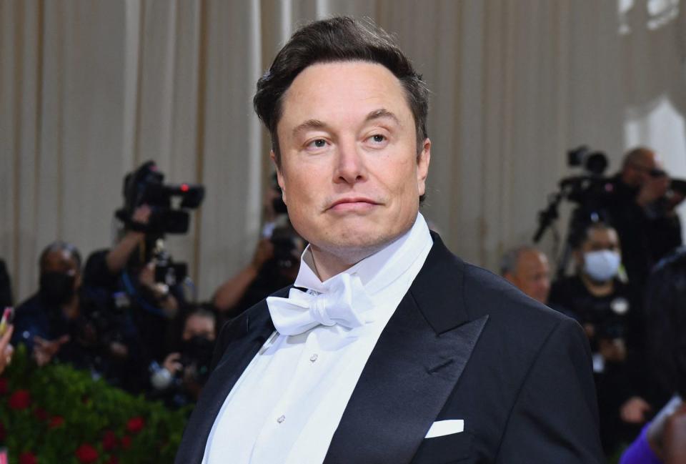 Elon Musk arrives for the 2022 Met Gala at the Metropolitan Museum of Art on May 2, 2022, in New York. - The Gala raises money for the Metropolitan Museum of Art's Costume Institute. The Gala's 2022 theme is 