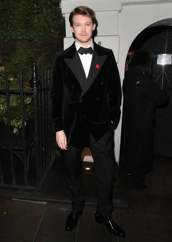 <p>Ricky Vigil M/Justin E Palmer/GC Images</p> Joe Alwyn attends a pre-BAFTAs party in London on Feb. 13, 2024