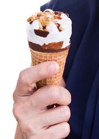 <p>Getty</p> A Drumstick cone