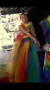 <p>Porter dazzled in a rainbow coloured halterneck dress to mark the start of Pride Month in June, 2021</p><p><a href="https://www.instagram.com/p/CPrtdHiF6x1/" rel="nofollow noopener" target="_blank" data-ylk="slk:See the original post on Instagram;elm:context_link;itc:0;sec:content-canvas" class="link ">See the original post on Instagram</a></p>