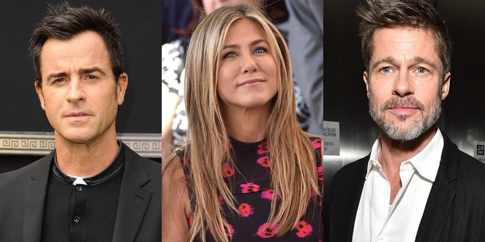 <p>A source tells <em><a href="https://www.usmagazine.com/celebrity-news/news/justin-theroux-found-post-its-from-brad-pitt-during-jen-aniston-marriage/" rel="nofollow noopener" target="_blank" data-ylk="slk:Us Weekly;elm:context_link;itc:0;sec:content-canvas" class="link ">Us Weekly</a></em> that Theroux reportedly "stumbled upon old Post-it notes Brad had written,” during his marriage to Aniston, continuing, “Sweet little Post-its like, ‘You looked nice tonight’ or ‘Miss you already.’” The insider adds, “Jen assured him they weren’t a big deal, but Justin wasn’t thrilled … Justin had moments of insecurity like that.” </p><p>However, a source <a href="https://www.elle.com/culture/celebrities/a18210780/jennifer-aniston-and-brad-pitt-reconciliation-not-happening-report/" rel="nofollow noopener" target="_blank" data-ylk="slk:clarifies to;elm:context_link;itc:0;sec:content-canvas" class="link ">clarifies to </a><em><a href="https://www.elle.com/culture/celebrities/a18210780/jennifer-aniston-and-brad-pitt-reconciliation-not-happening-report/" rel="nofollow noopener" target="_blank" data-ylk="slk:People;elm:context_link;itc:0;sec:content-canvas" class="link ">People</a> </em>that reconciliation for Aniston and Pitt is not in the cards. “They aren’t in regular contact, beyond an occasional text back and forth to wish each other the best when there’s been a new project or big event,” the source explains.“They broke up, and they did it because they had serious issues. They’re not stupid. They remember why it didn’t work.”</p>